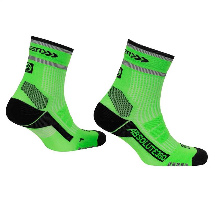 Absolute 360 Performance Running BEE SEEN Quarter Socks-2