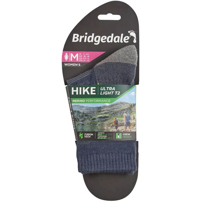 Bridgedale Hike Womens Ultra Light T2 Merino Performance Crew Socks-5