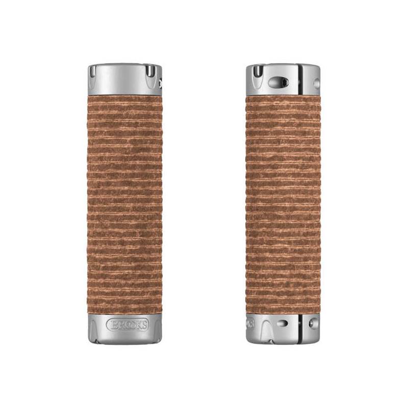 Brooks Plump Leather Handlebar Grips-1