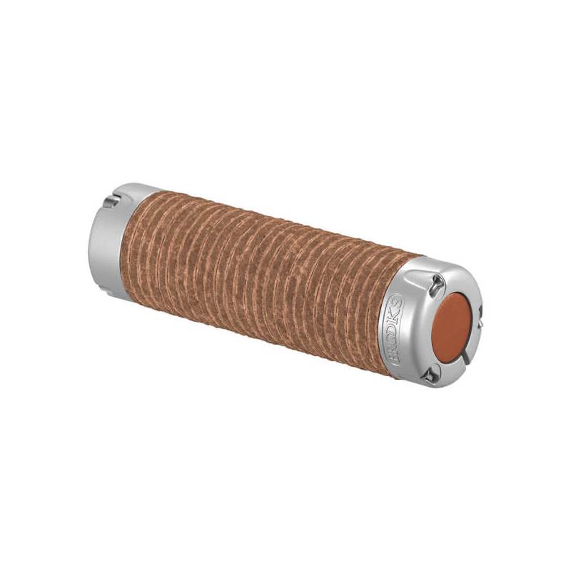 Brooks Plump Leather Handlebar Grips-2