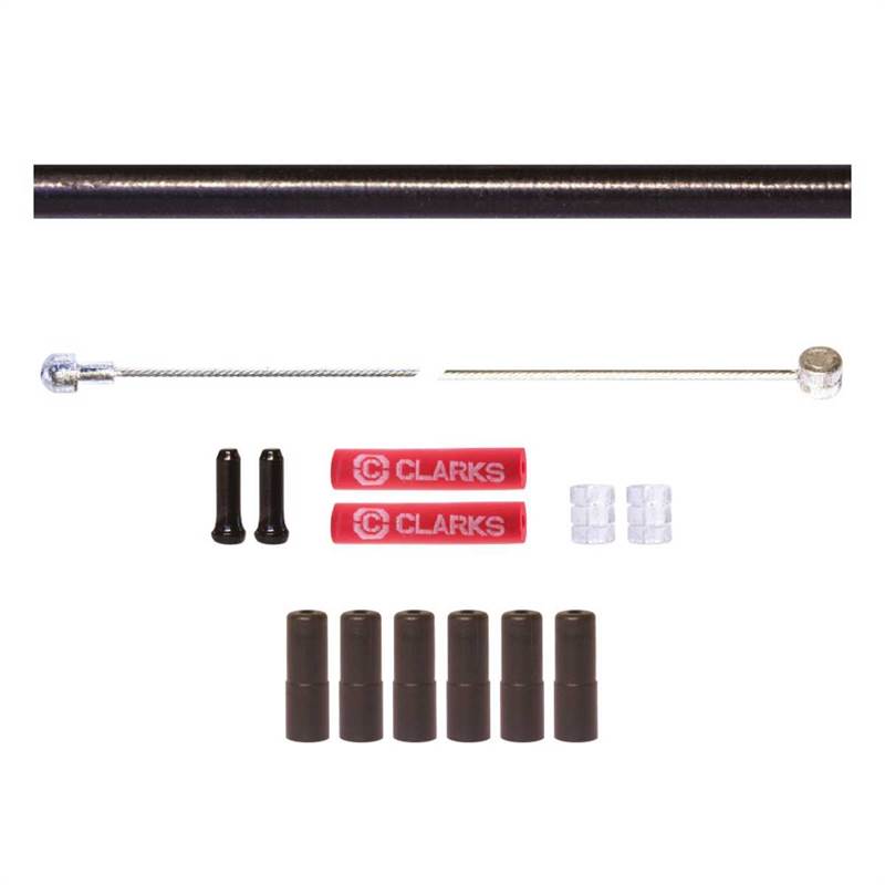 Clarks Galvanised Road/MTB Front And Rear Brake Cable Kit-1