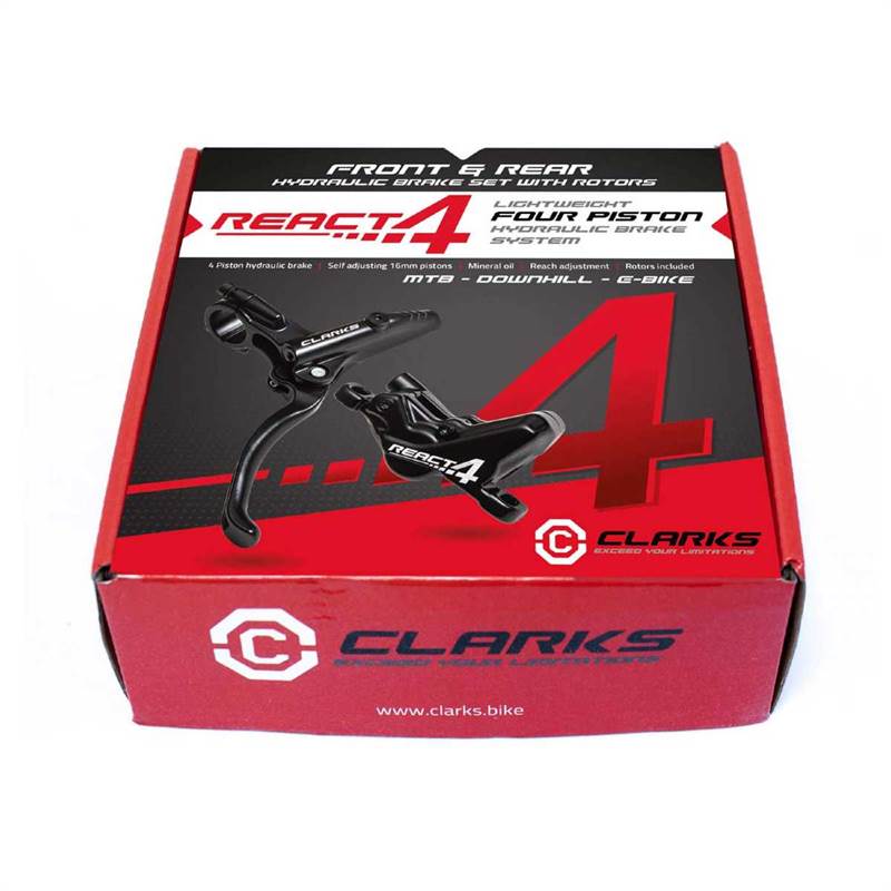 Clarks React 4 Piston Hydraulic Brake Set-5