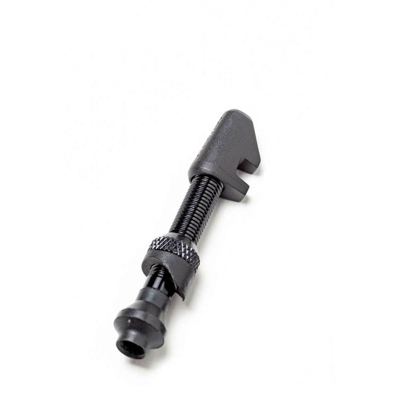 DT Swiss Lightweight alu tubeless valve for 18-25 mm deep asymmetrical rims - black-1