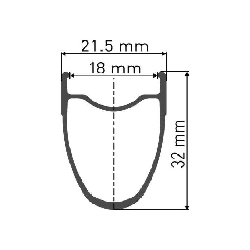 DT Swiss PR 1400 DICUT 32 mm Oxic Clincher Wheel-2