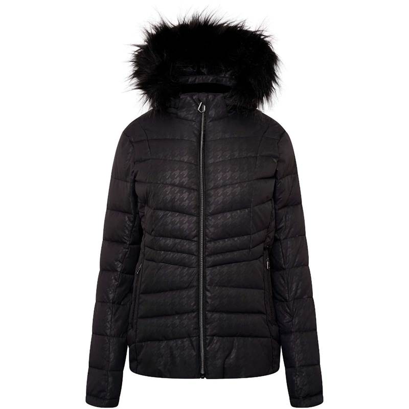 Dare2B Womens Glamorize II Hooded Insulated Luxe Ski Jacket-1