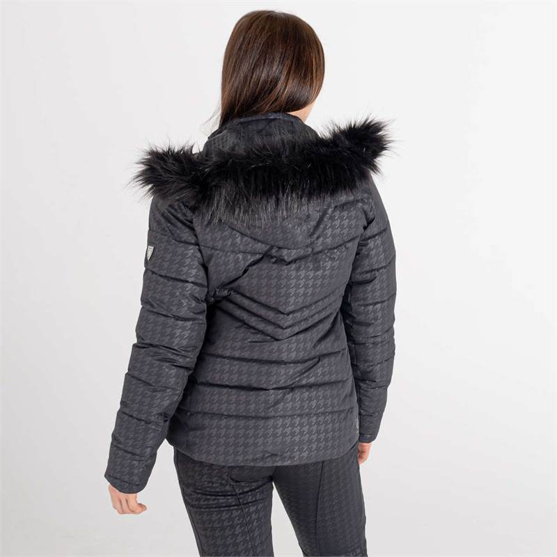 Dare2B Womens Glamorize II Hooded Insulated Luxe Ski Jacket-5