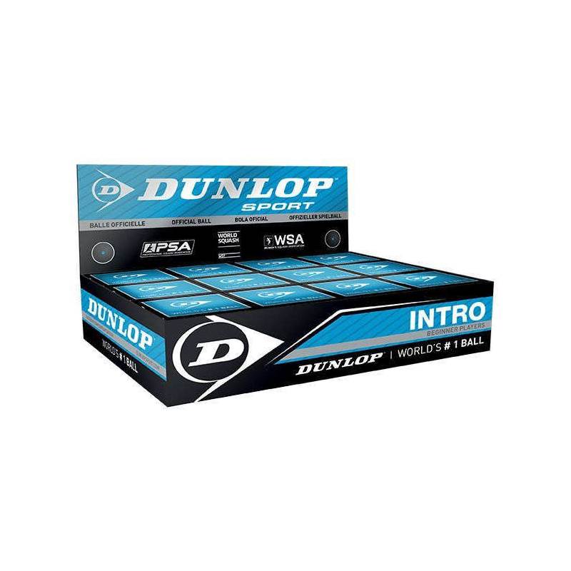 Dunlop Intro Squash Balls (1 Ball Box of 12)-1