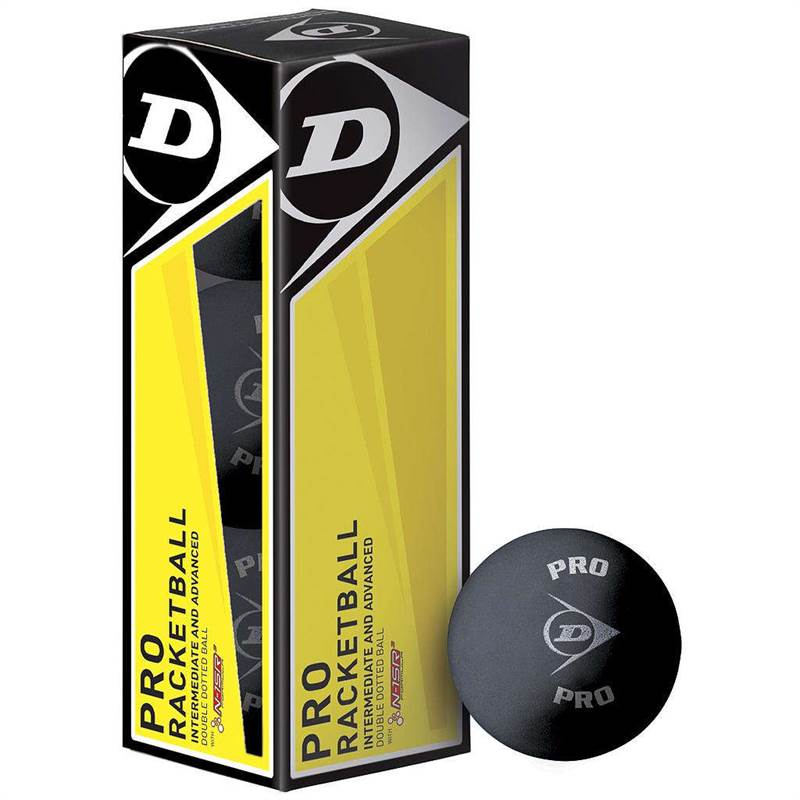 Dunlop Pro Racketball Balls - Box of 3-1