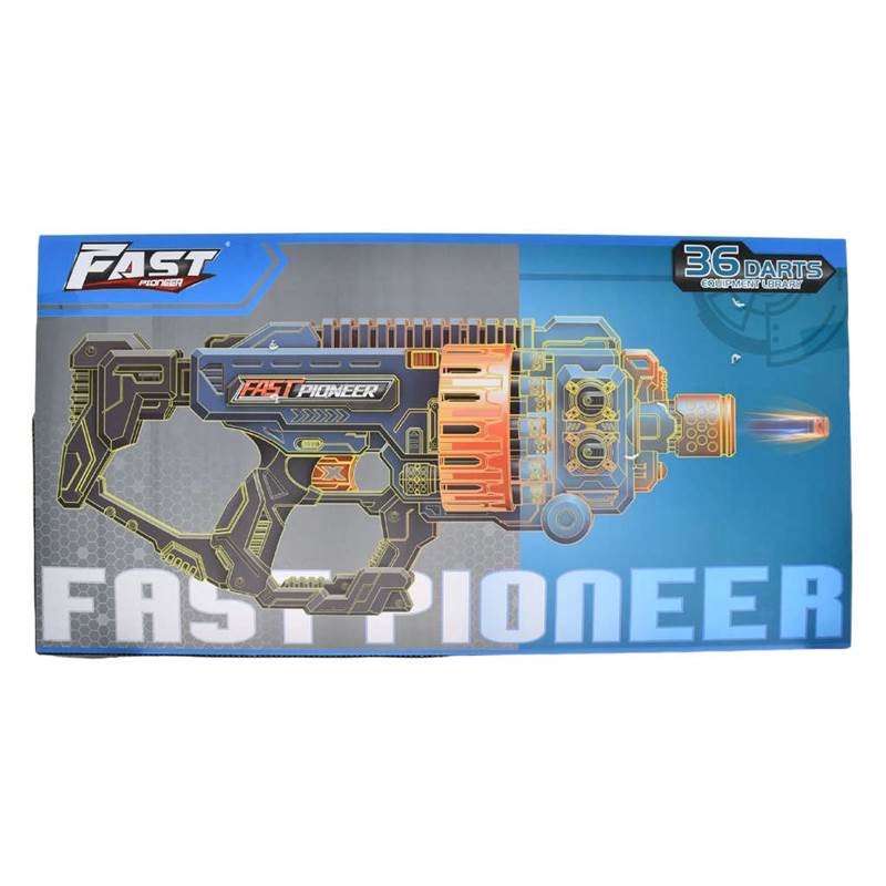 Fast Pioneer Electric Drum Load Soft Bullet Toy Gun-2