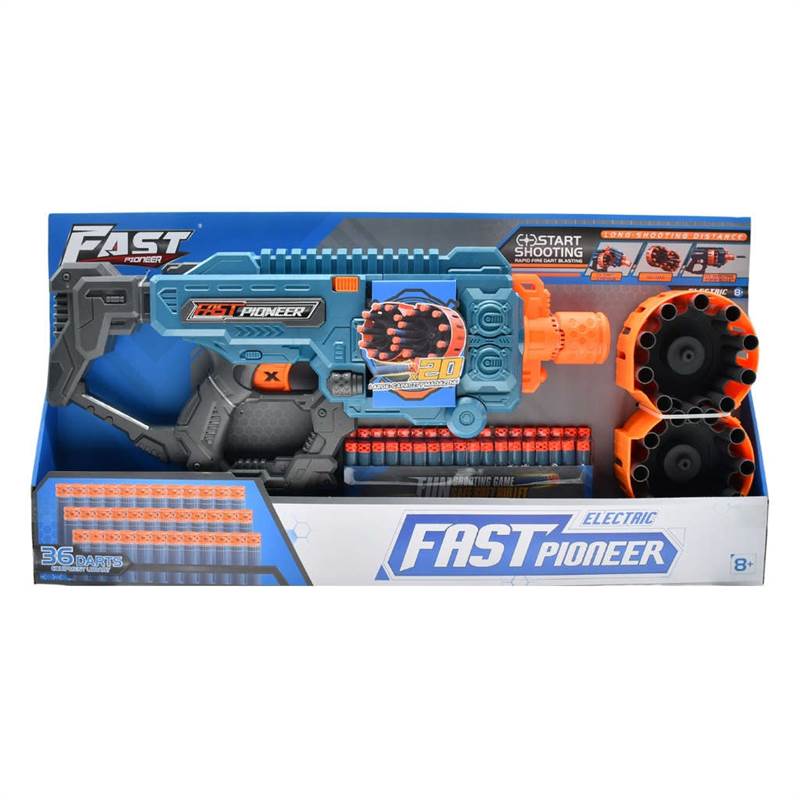 Fast Pioneer Electric Drum Load Soft Bullet Toy Gun-1