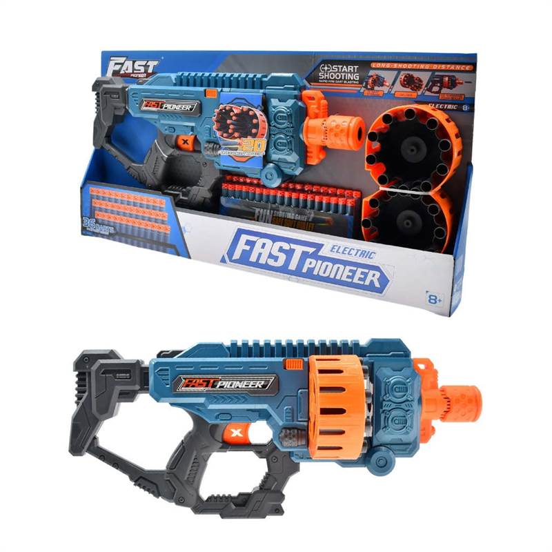 Fast Pioneer Electric Drum Load Soft Bullet Toy Gun-3