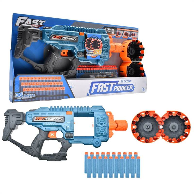 Fast Pioneer Electric Drum Load Soft Bullet Toy Gun-4