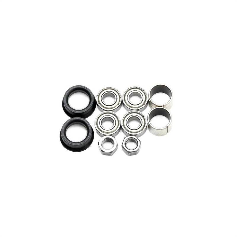 HT Components Pedal Rebuild Kit Nano-P: PA-03A/PA-12, PA-32A Pedals - Includes, bearings, washers, end nuts, Orings-1