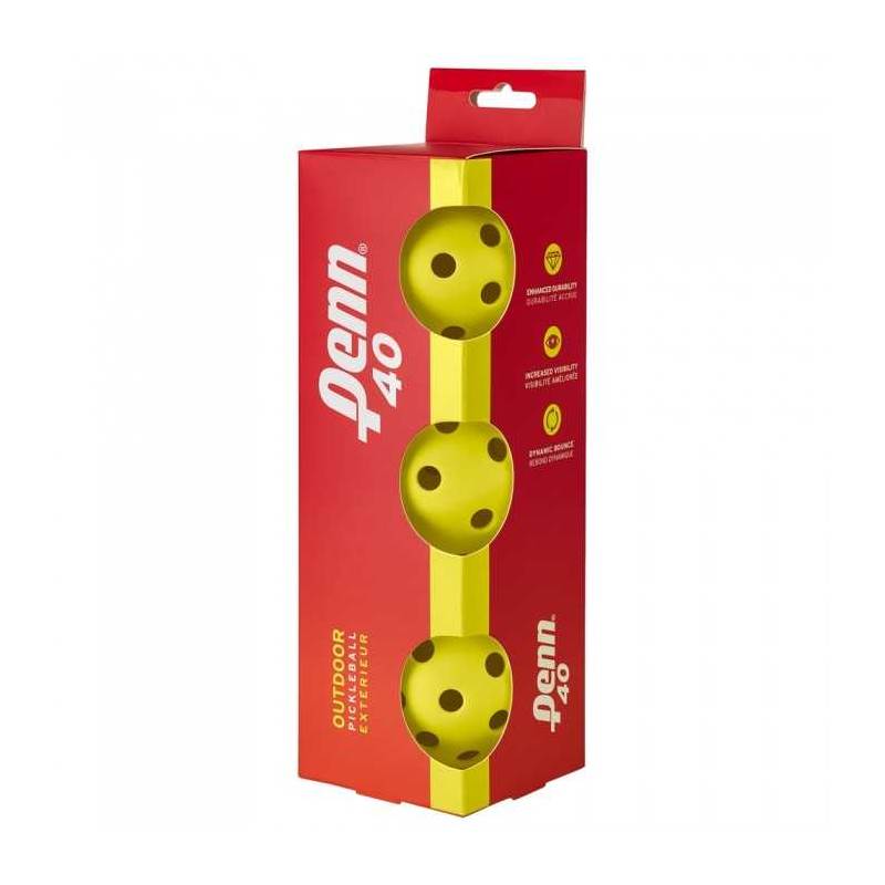 Head Pickleball Penn 40 Outdoor Ball (3-Ball Tube)-1