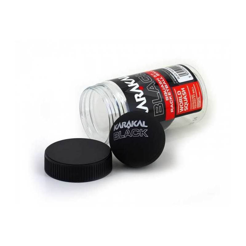 Karakal Racketball Balls Black (Competition)Tube Of 2-2