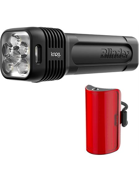 Knog Blinder Pro 1300 and Cobber Mid 170 Bike Light Set