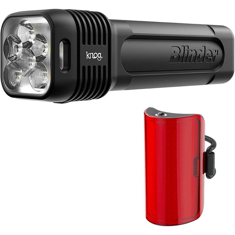 Knog Blinder Pro 1300 and Cobber Mid 170 Bike Light Set-1