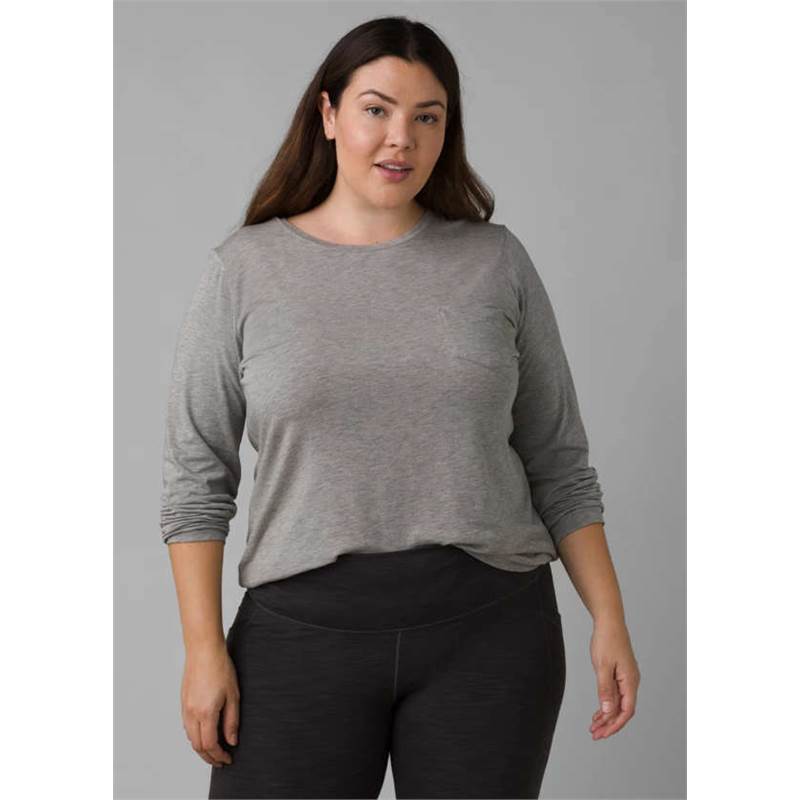 Prana Womens Foundation Long Sleeve Top Plus-1