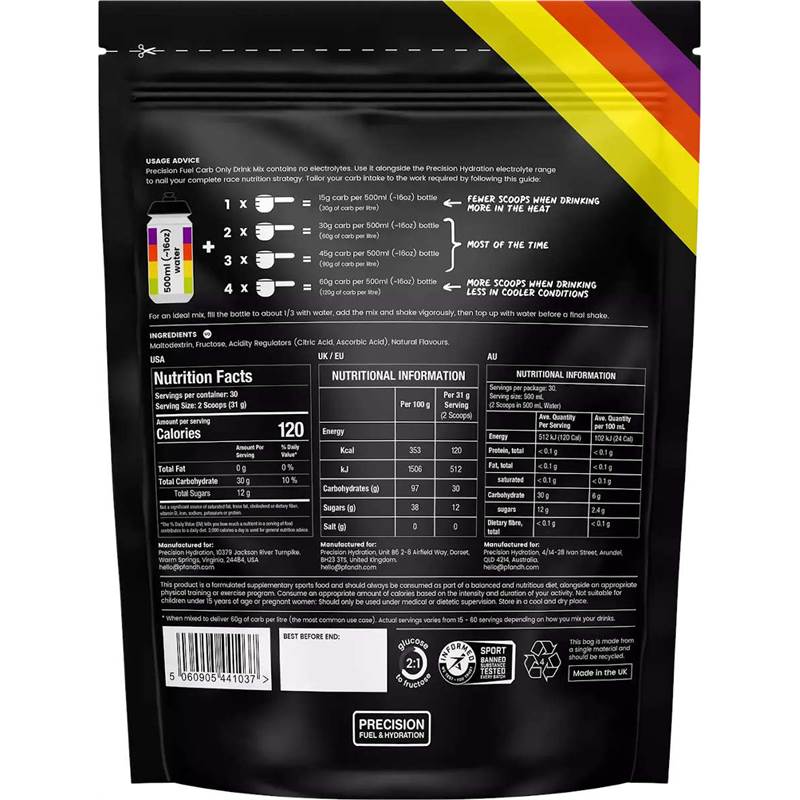 Precision Hydration Precision Fuel: Carb Only Drink Mix-2
