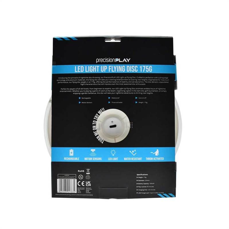 PrecisionPLAY LED Light up Flying Disc (175g)-3