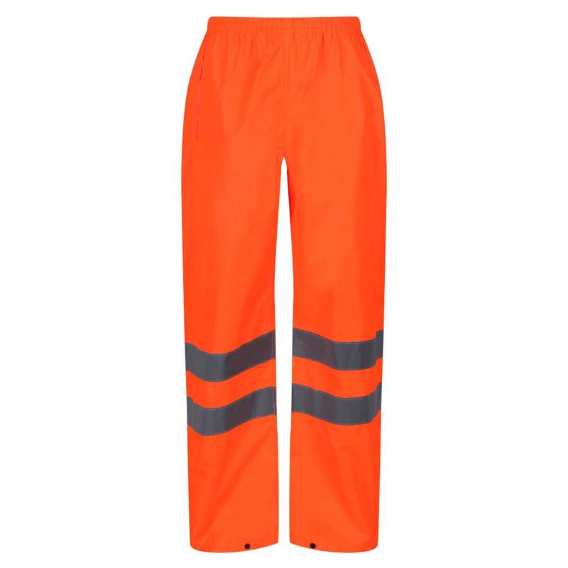 Regatta Professional Mens Hi-Vis Pro Packaway Overtrouser-1
