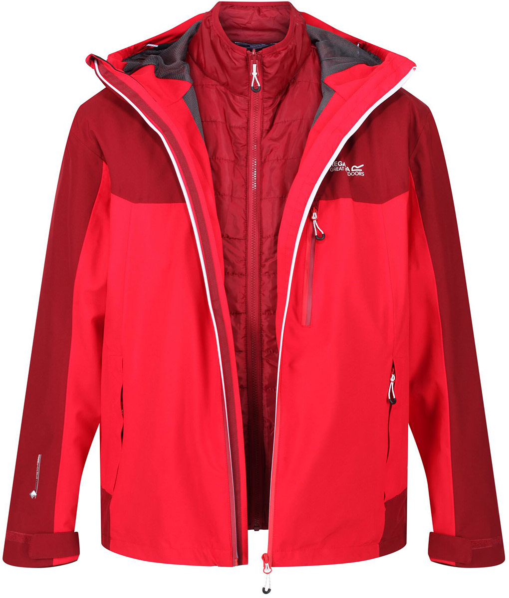 Regatta Mens Wentwood V 3in1 Insulated Waterproof Jacket SportsGB