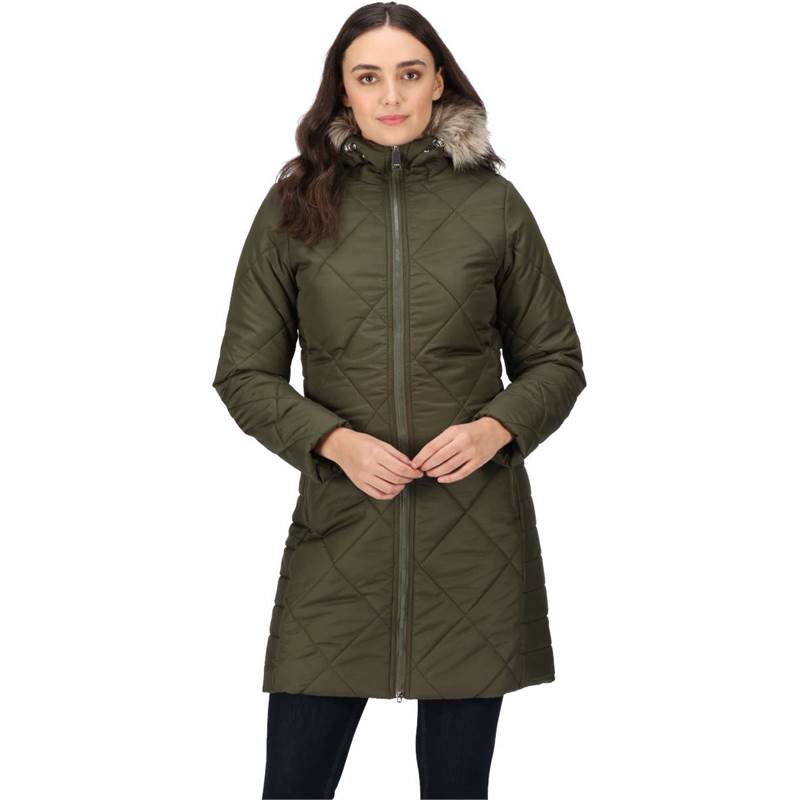 Regatta Womens Fritha II Insulated Long Jacket-5