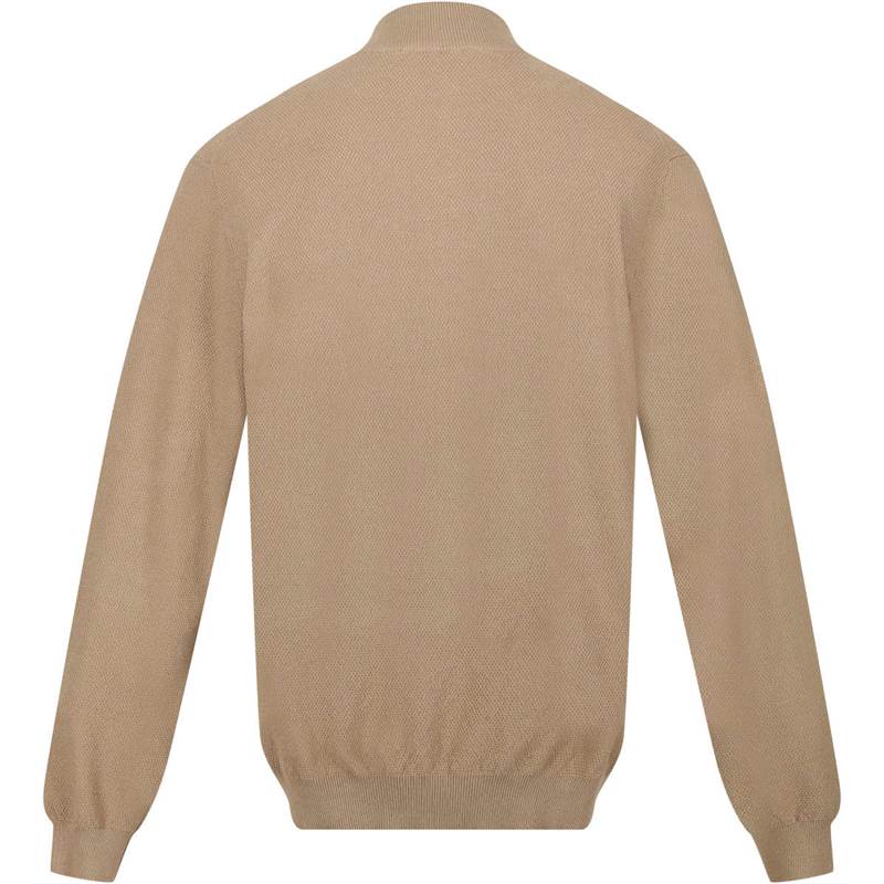 Regatta Mens Keaton Quarter Zip Knitted Jumper-2