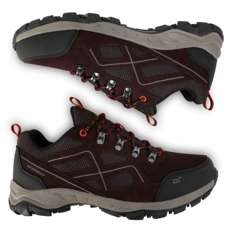 Regatta Mens Vendeavour Suede Low Walking Shoes-3