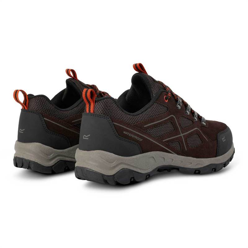 Regatta Mens Vendeavour Suede Low Walking Shoes-4
