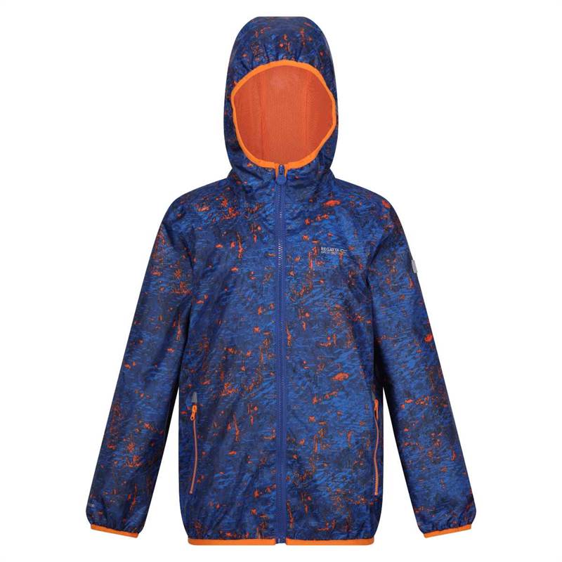 Regatta Kids Printed Lever Packaway Waterproof Jacket-1