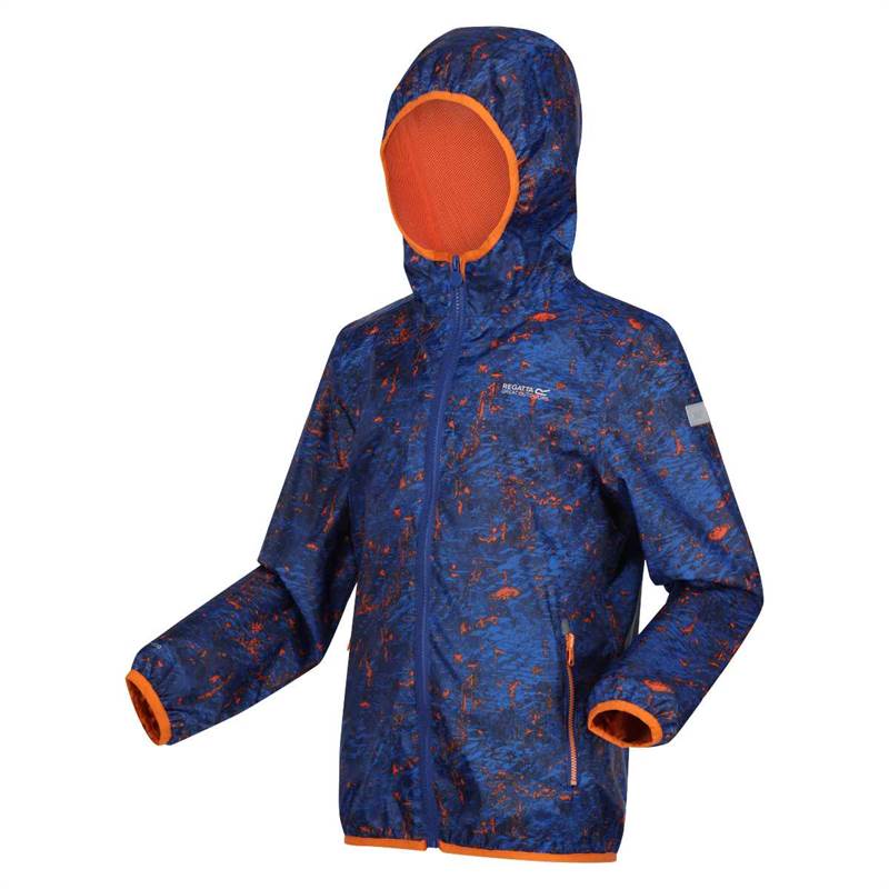 Regatta Kids Printed Lever Packaway Waterproof Jacket-3