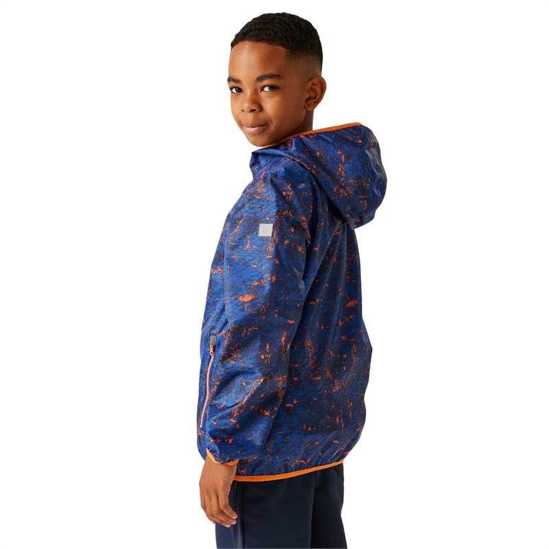 Regatta Kids Printed Lever Packaway Waterproof Jacket-4