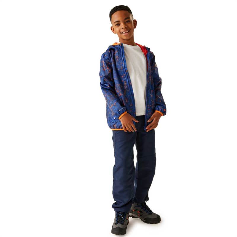 Regatta Kids Printed Lever Packaway Waterproof Jacket-5