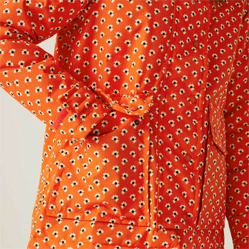 Regatta Womens Orla Kiely Mid Length Waterproof Jacket-4