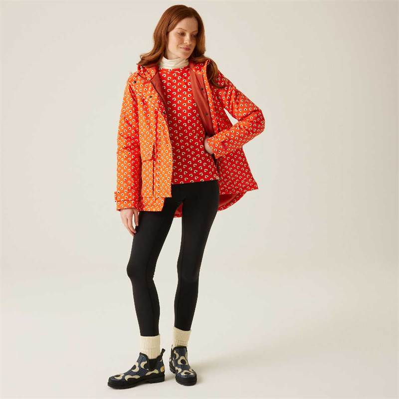 Regatta Womens Orla Kiely Mid Length Waterproof Jacket-5