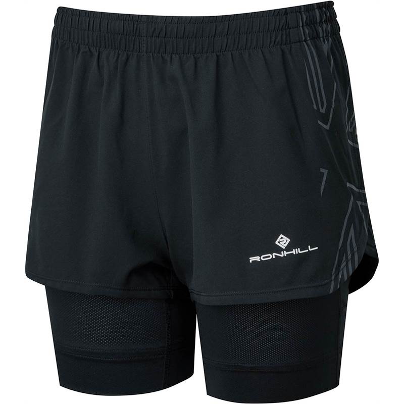 Ronhill Womens Tech Marathon Twin Shorts-1