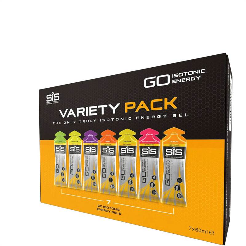 SIS 7 Pack Variety Isotonic Gels - Single Box of 7 Gels-1