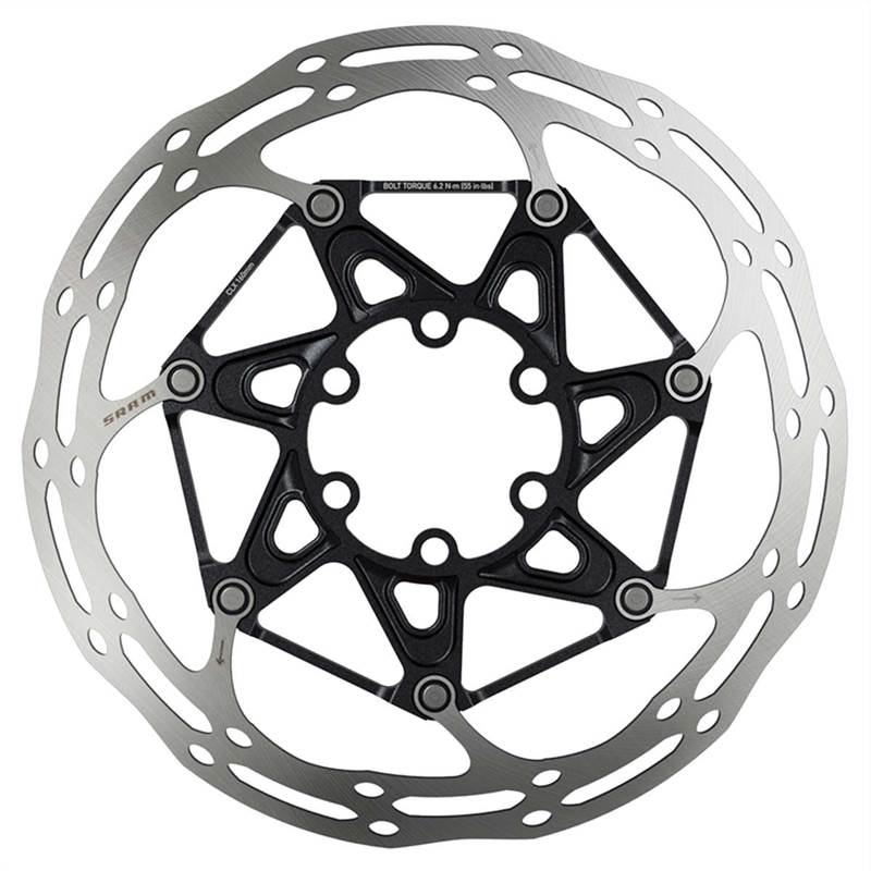 SRAM Rotor Centerline 2 Piece Black (includes Steel rotor bolts) Rounded-1