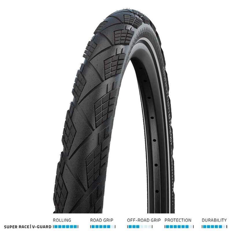 Schwalbe Marathon Efficiency Evo SuperRace V-guard Folding Road Tyre-4