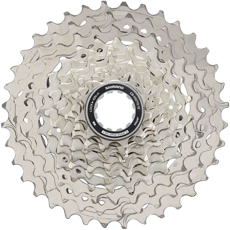 Shimano HG710 HYPERGLIDE+ 12 Speed Road Cassette-1