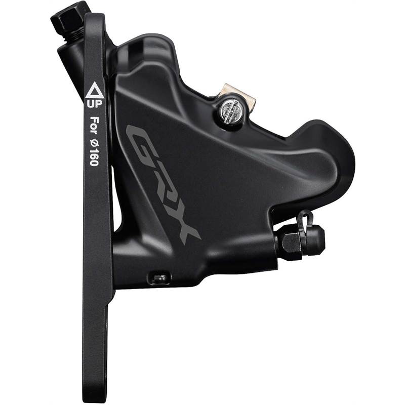 Shimano GRX RX400 flat mount hydraulic calliper unit with adapter for 140/160 mm-1