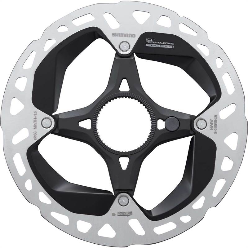 Shimano RT-EM910 Steps Ice Tech FREEZA center lock E-Bike rotor with lockring-3