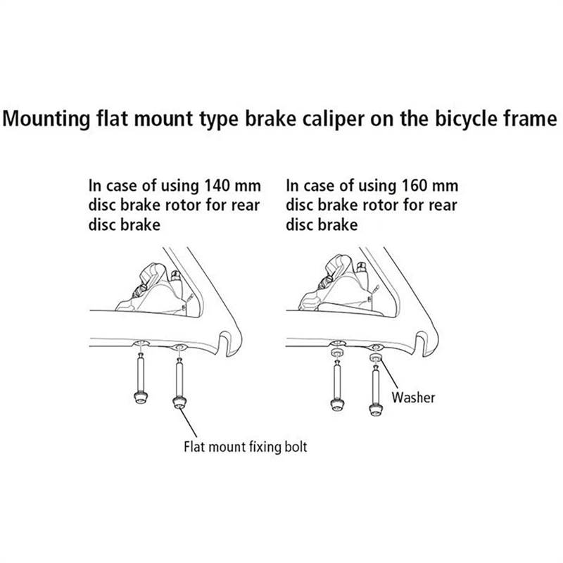 Shimano Disc brake flat mount calliper to flat mount frame fixing bolt C-2