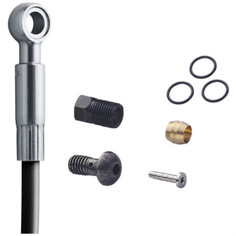 Shimano SM-BH90 Disc brake hose for Deore XT 4 pot M8020 straight / long banjo connection - 2.1 bore-3