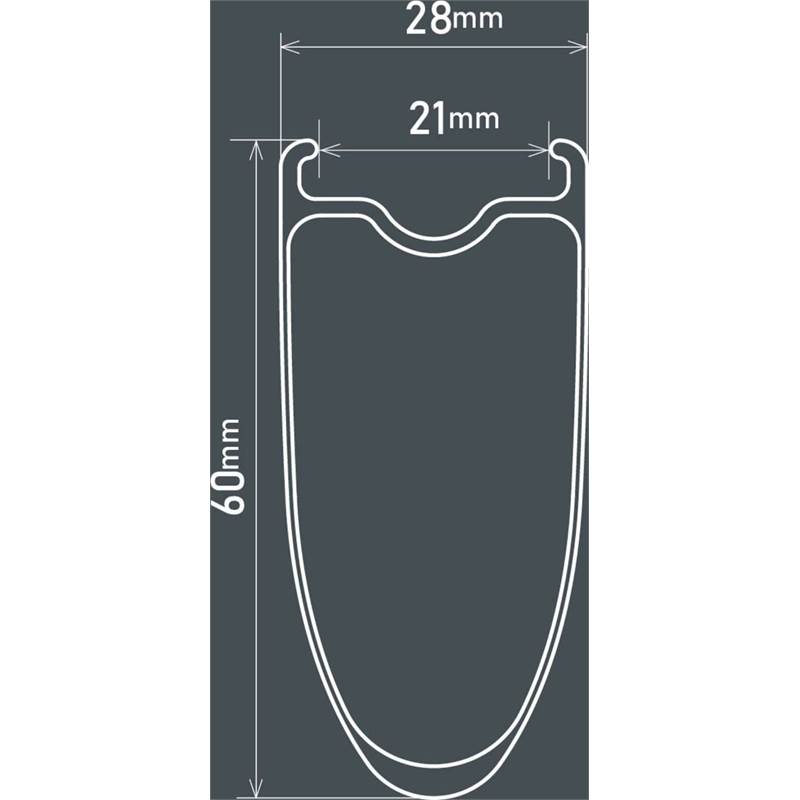 Shimano Ultegra R8170-C60-TL 700C Carbon clincher (Tubeless compatible) road wheel-4