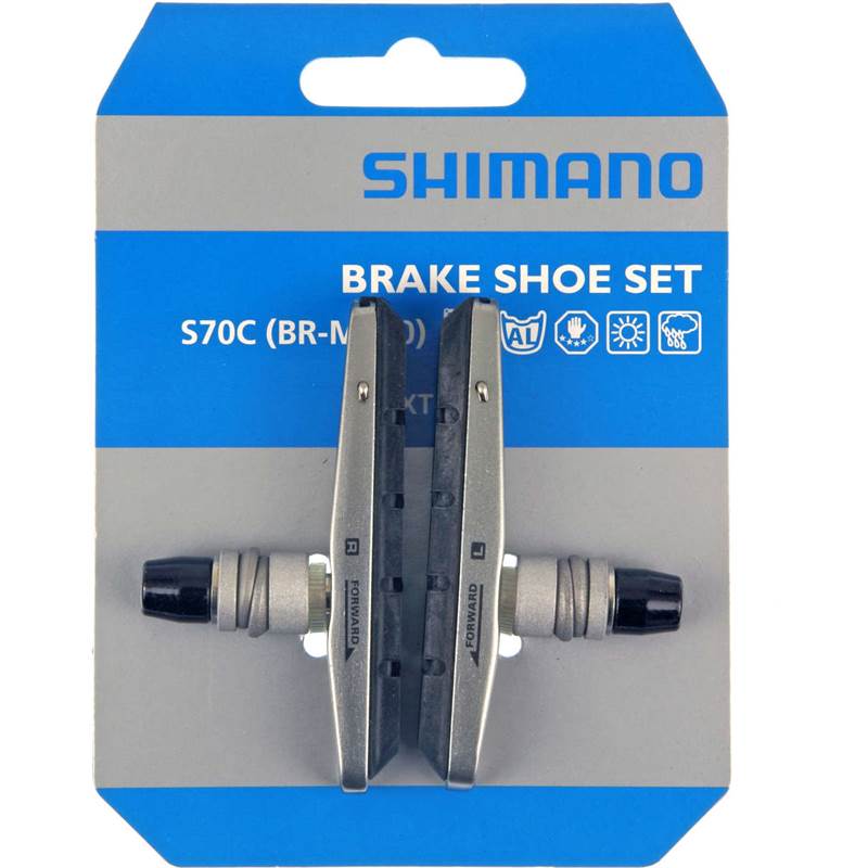 Shimano Deore XT M770/LX M590 M580 S70C V-brake cartridge brake blocks pair (8EM 9801-A)-1
