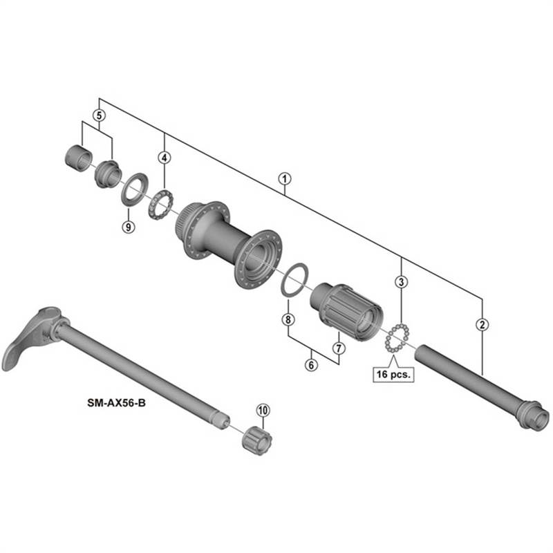 Shimano FHMT400-B Freehub Body-2