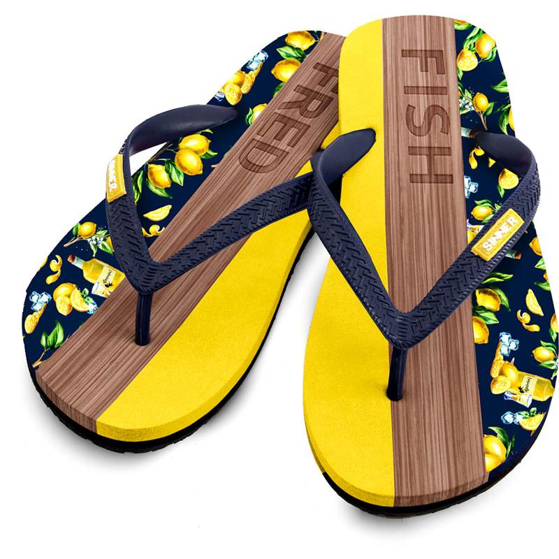 Sinner Mens Capitola A Fish Named Fred Flip Flops-2