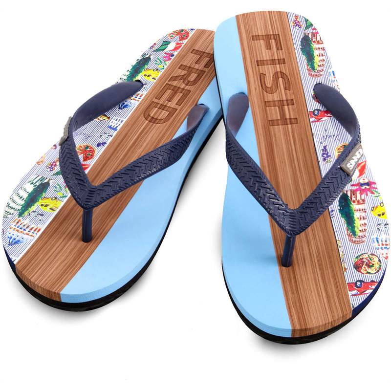Sinner Mens Capitola A Fish Named Fred Flip Flops-1
